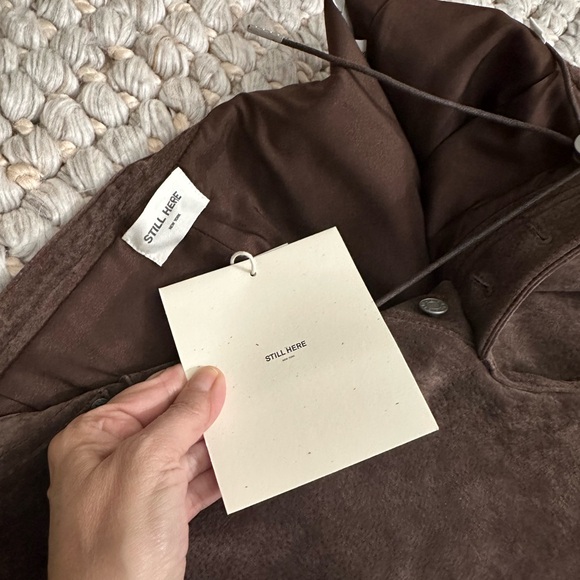 NWT Still Here Cool Jeans in chocolate Suede size 29 - Picture 9 of 9